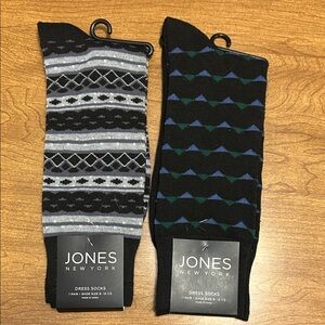 Jones New York Men's Patterned Dress Socks